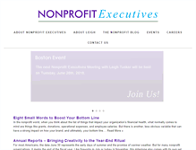 Tablet Screenshot of nonprofitexecutives.org